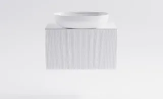 Тумба с раковиной Astra-Form М-40 Slim 4631177714573 80 см белый матовый